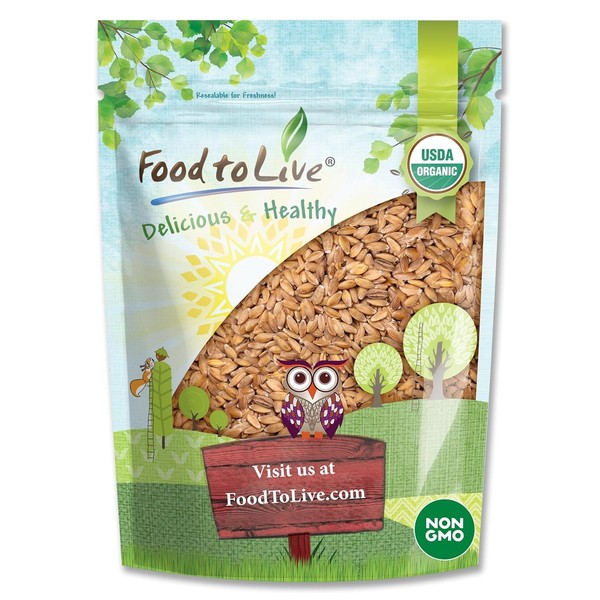 Food to Live - Organic Einkorn Wheat Berries, 1 Pound