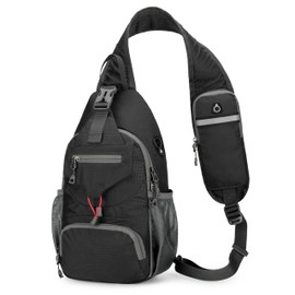 NIERBO Bolsa de Hombro Casual, Bolsa de Pecho Táctica Crossbody Impermeable para Hombre, Correa de Hombro Ajustable con Bolsillo para celular, Mochila Deportiva Multifuncional