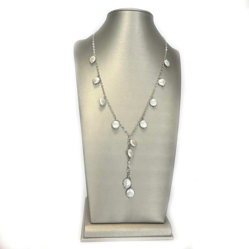 Oriente Pacific - Collar Ajustable de Cadena de Plata .925