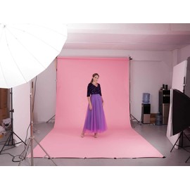 Yizhily Seamless Photogrphy Background Paper, Paper Backdrop Roll for Photoshoot, 82" x16', Carnation Pink