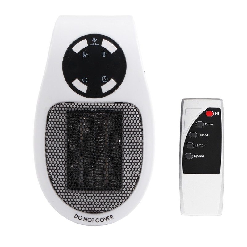 500W Household Mini Space Heater Plug In Portable Home Office