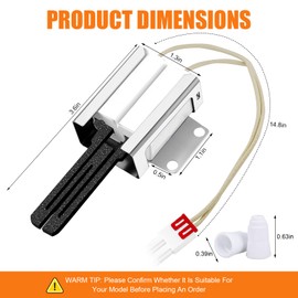 MEE61841401 Gas Range Oven Igniter Fit for Ken-more Gas Range L-G Gas Range LRG LSS LDG LSG LTG Series, Oven Igniter Replacement MEE61841403 MEE63084901, Flat Style