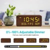 Andoolex Andoolex Wooden Digital Alarm Clock with Wireless Charging, 0-100%
