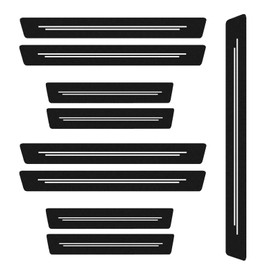 Xmart 9 stück Auto Einstiegsleisten Schutz Universal Türeinstiegsschutz Aufkleber Türschweller Kratzschutz Abrieb und Starke rutschfeste Anti Scuff Kratztrim für Alle Fahrzeuge