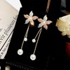Rhinestone Romantic Crystal Rose Flower Earrings Five Leaves Exaggerated Round