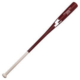 SSK Z9 Professional Edge Comp Coaches Wood Fungo Bat 33" 35" 37" - Baseball & Softball – 22+ Colors - 60 Day Warranty (33", Natural/Maroon/White)