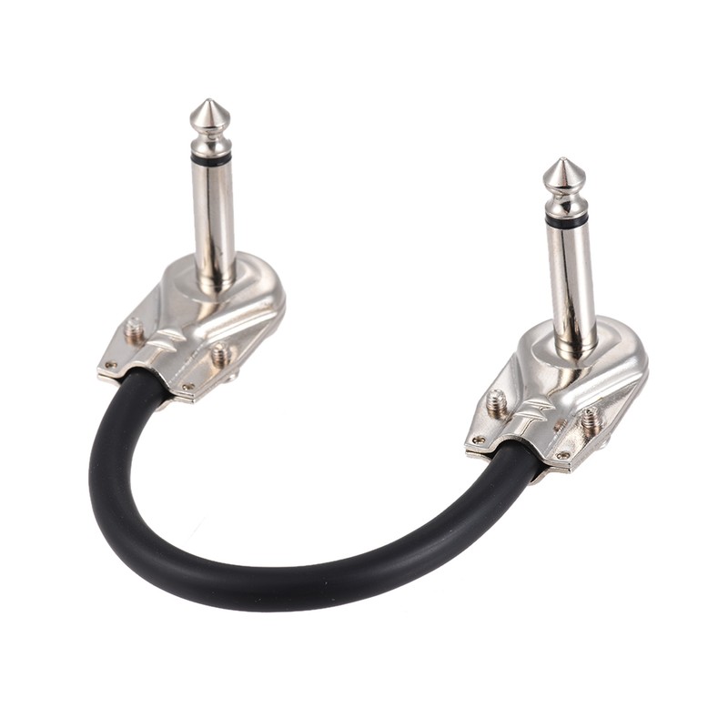 15cm/ 6in Guitar Effect Pedal Instrument Patch Cable 1/4'' Silver