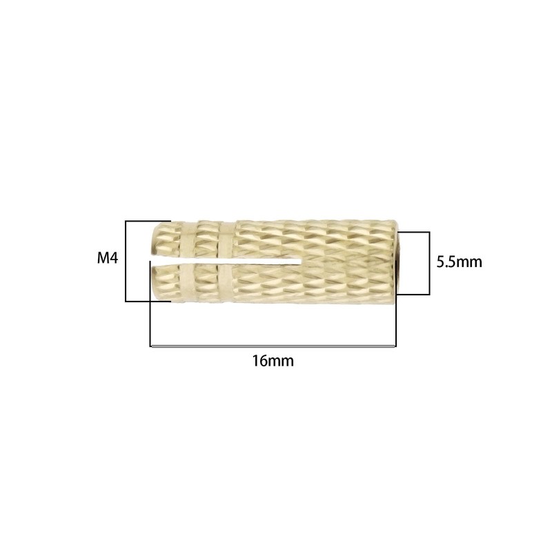 SG Store Pack of 20 M4 Brass Dowels Wall Anchor