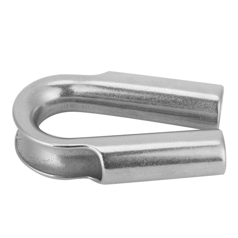 Alomejor Rope Thimble Stainless Steel Pipe Thimble for 6mm 7mm