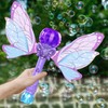 Bombble Butterfly Bubble Wand for Kids Automatic Bubble Machine with