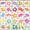 HOWAF 25pcs Hibiscus Stencils Hawaii Flower Drawing Templates for Tropical