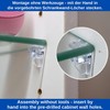 Shelf Brackets, Pack of 24, Shelf Supports for Diameter 5