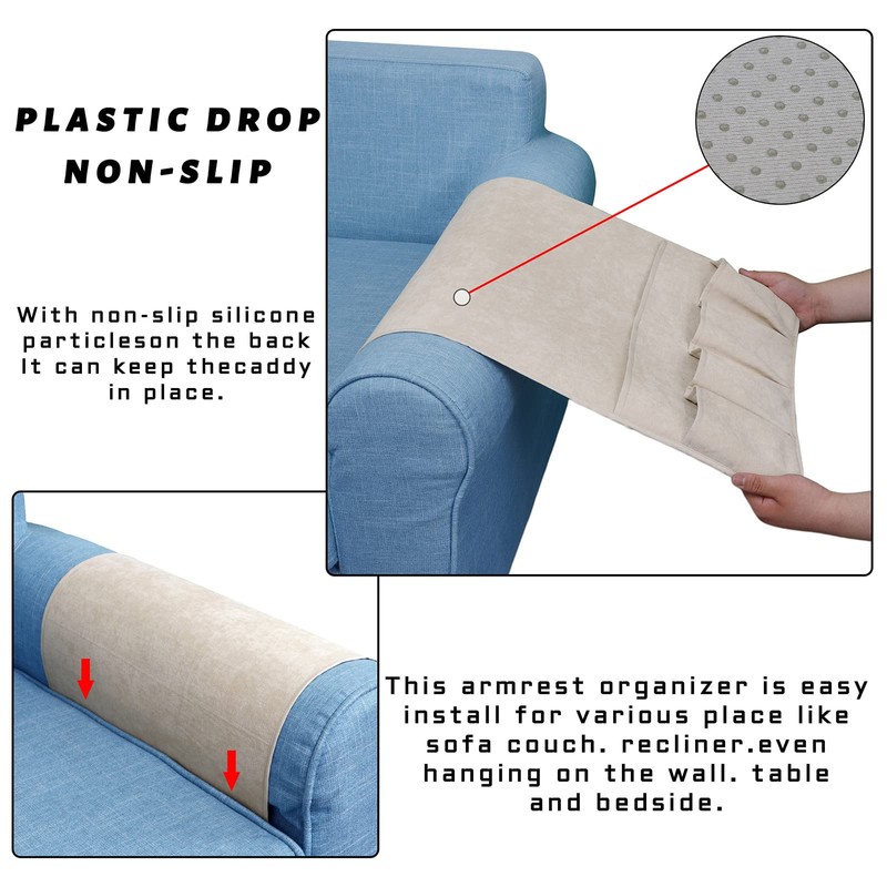NB Sofa Armrest Organize remote holder bedside caddy organizer with