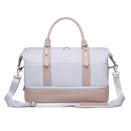 Kinmac Travel Duffel Bag,Overnight Weekender Bag Sports Gym Bag, Carry-on Tote Bag (Purple)