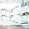 30 Inch Bathroom Towel Rack Towel Bar, 2-Tier Towel Rack