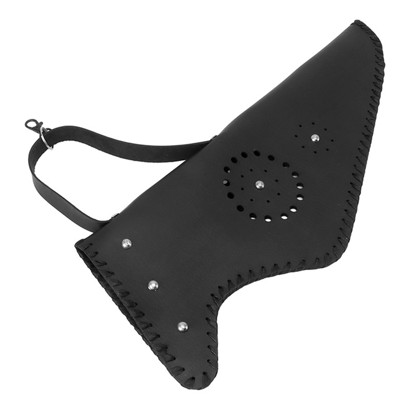 Archery Arrow Holder PU Leather Traditional Shoulder Back Quiver with