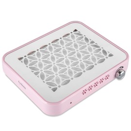 Nail Dust Collector with 2 Reusable Filters,Powerful Nail Dust Collector for Beginner,Dust Suction Machine Manicure Pedicure Tool for Acrylic Nail Polishing,Salon & Home(Pink)