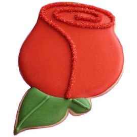 Red Rose Cookie Cutter 3.5 Inch - Hand Made in the USA