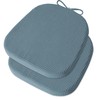 OVOV 14"x14" Chair Cushions with Ties and Washable Cover Set