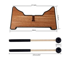 LALOCAPEYO Ethereal Drum Stand with 1 Pair Drum Mallets drums for 10 Inches adults Steel Tongue Drum Accessories tripod structure drum holder