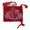 Waterford 2004 Waterford Crystal Car Just Married Ornament Wedding First