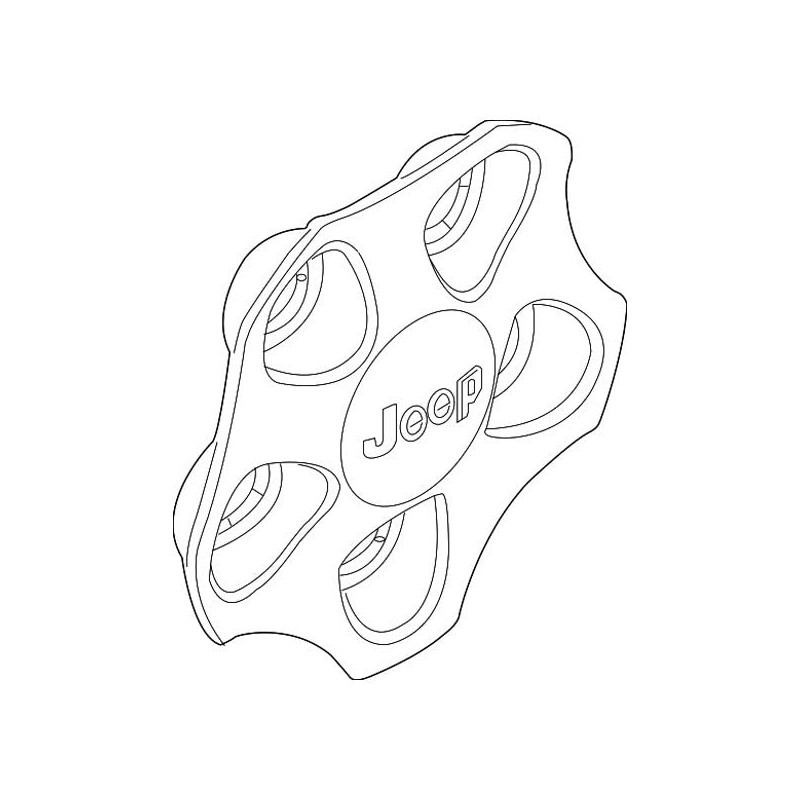 Mopar 5VC50MXFAA CAP WHEEL CENTER