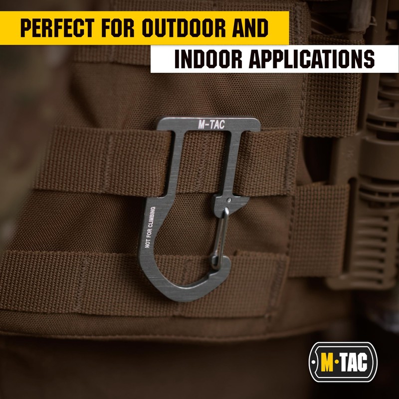 M-Tac Carabiner Clip Molle Compatible Snap Hook for Tactical Vest