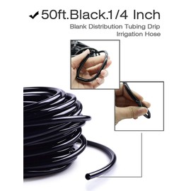 Kalolary 50ft Watering Tubing Hose 1/4 inch Garden Drip Pipe PVC Hose Irrigation System Watering Systems for Greenhouses