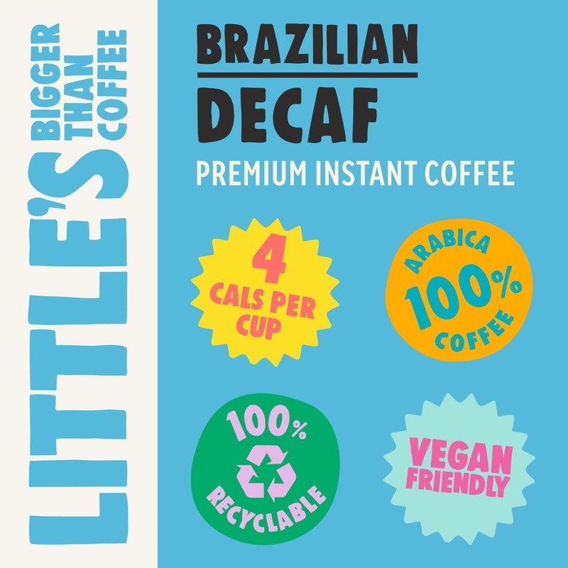 Little's Instant Coffee - Brazilian Decaf Coffee Instant - Premium