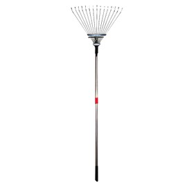 Barnel B999 Adjustable Width Aluminum Telescoping Handle Steel Head Fan Rake