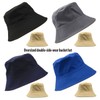 RF Large Size Bucket Hat, Reversible 24.0 - 25.6 inches