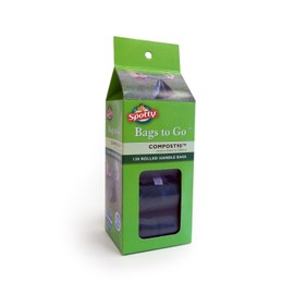 Spotty Compost90 Rolled Handle Dog Poop Bags, 120ct