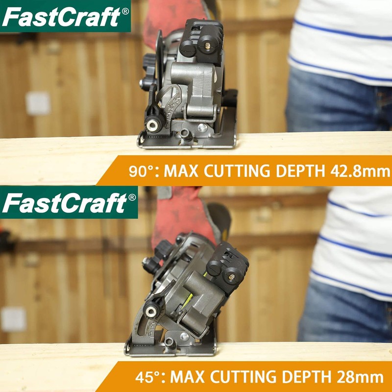 FastCraft Compact Circular Saw + 8pc 4.5" Mini Blades GUARANTEED