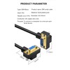 GXMRHWY DB9 RS232 Serial Port Cable Down Right Angle Male