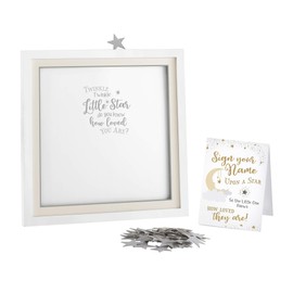 Lillian Rose Twinkle Shower Guest Signing Guest Book Alternative with 48 Stars, White (24BS610 GA)