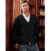 JMIERR Men's Cardigan Sweaters Fall Casual Long Sleeve Shawl Collar