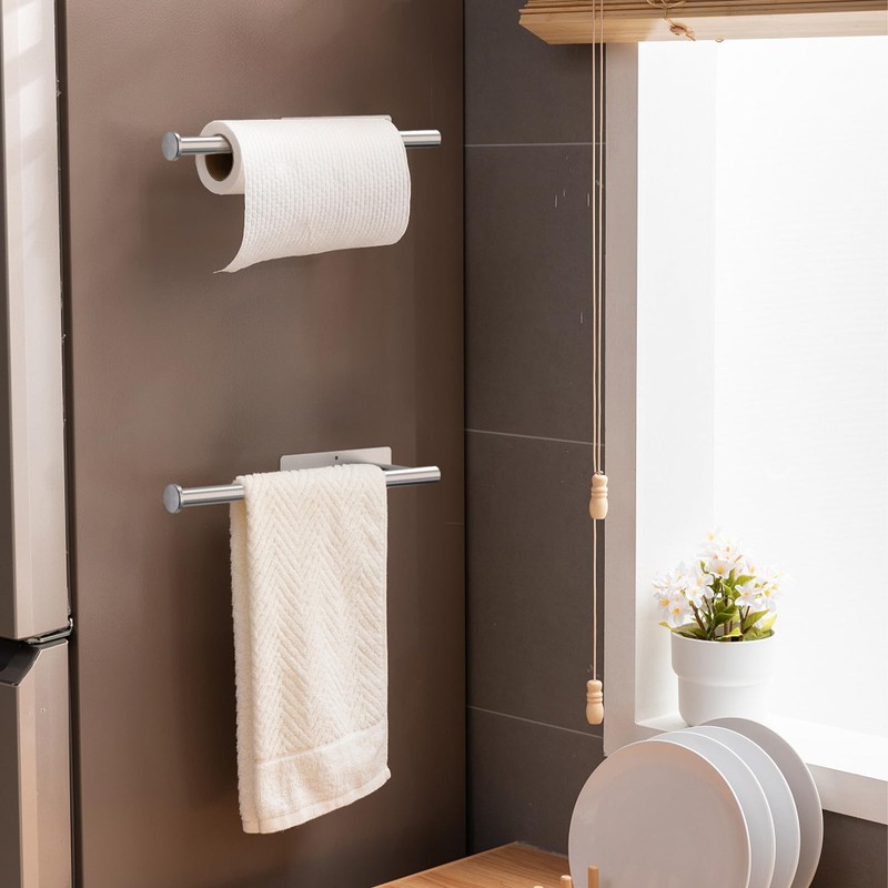 Ibergrif M34055A Portarotolo da cucina con adesivo