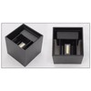 Wall Sconce Black Quadrate 12W 3000K Warm Lighting Decorative Aluminum
