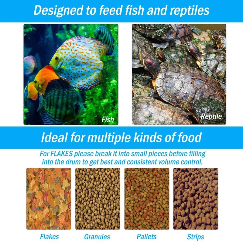 AquaMiracle Programmable Automatic Fish Feeder for Aquarium, Auto Fish Food