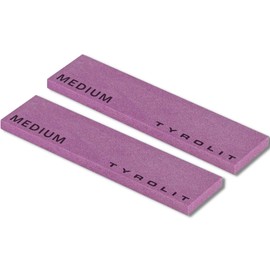 Tyrolit Life Set of 2 Ceramic Files Medium for Remarkable Ski and Snowboard Edges - Premium Ski Edge Sharpener Made of Ceramic as from Ski Service for Burr-free and Level Edge Grinding