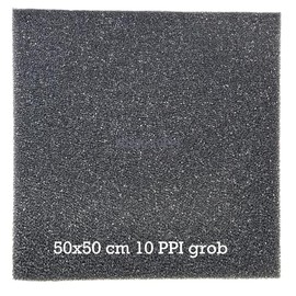 KH 1 x Filter Foam in Black - Filter Sponge Pond Filter Mats for Aquariums - Filter Material - 50 x 50 x 3 cm PPI0-PPI20-PPI30-Coarse Medium Fine Hamburger Mat Filter (Coarse 50 x 50 x 3 cm 10PPI)