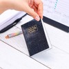 2026 Mini Pocket Planner Calendar 4"x3" for Purse Starlight Black