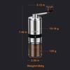 HAIYUECOFEE Manual Coffee Grinder with 6 Adjustable Coarseness Settings, Hand