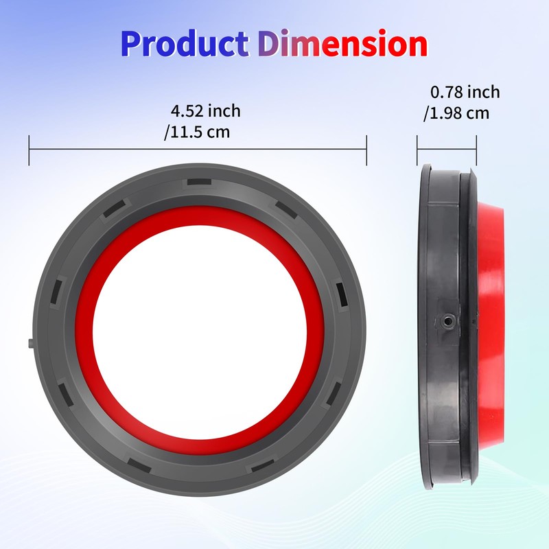 Dust Bin Fixed Sealing Ring Replacement Parts Compatible with Dyson