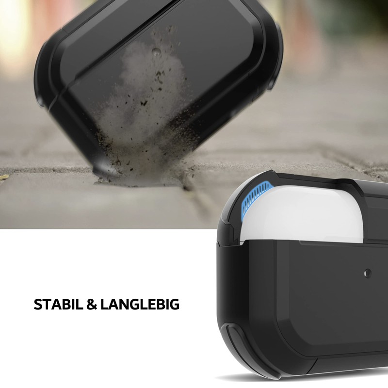 PZOZ Case for AirPods Pro 2nd Generation,PC and TPU Protective