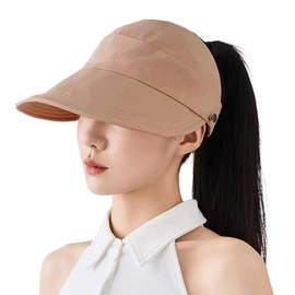 [SLINX] UVカット帽子 レディース 日除け帽子 つば広 速乾 超軽量 日焼け防止 紫外線対策 春夏 サイズ調節 飛べにくい 通気 折りたたみ キャップ ハンチング帽 散歩 旅行 海辺 ハット 帽子 マジックテープサイズ調整 母の日 プレゼント FXM04 (JP, アルファベット, Free Size, ブラウン)