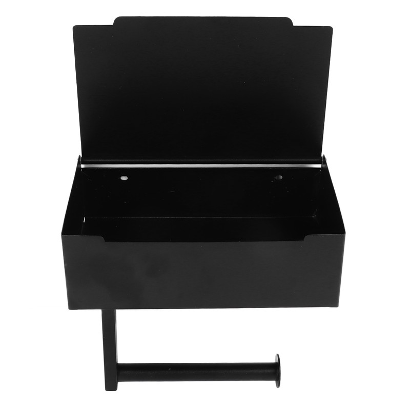 Toilet Tissue Holder Box Stainless Steel Black Wall Mounted Toilet