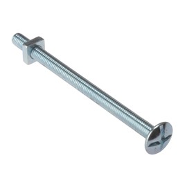 ForgeFix Roofing Bolts | M8 x 120mm | Zinc Plated | Bag 10