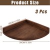 WOPPLXY Floating Corner Shelves Set of 3, Wooden Corner Wall