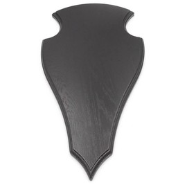 GTK - Geweihe & Trophäen Krumholz Deer Trophy Sign Pointed in Dark Oak AF 42 x 22 cm